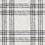 Black Plaid Shower Curtain 72x72