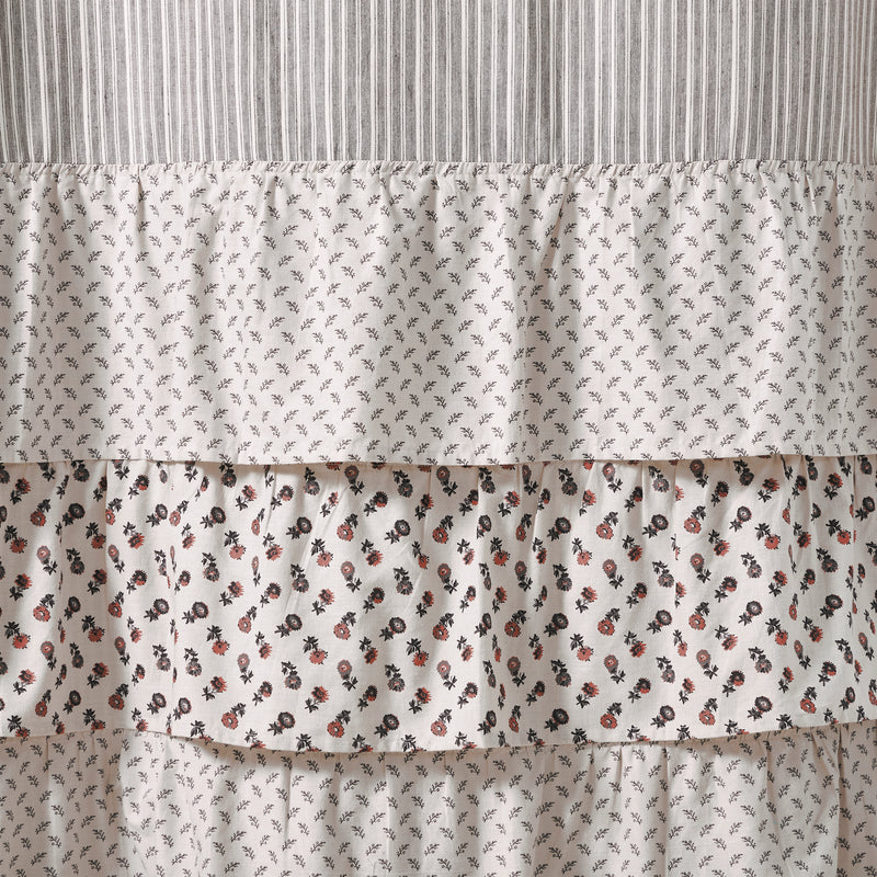 Florette Ruffled Shower Curtain 72x72