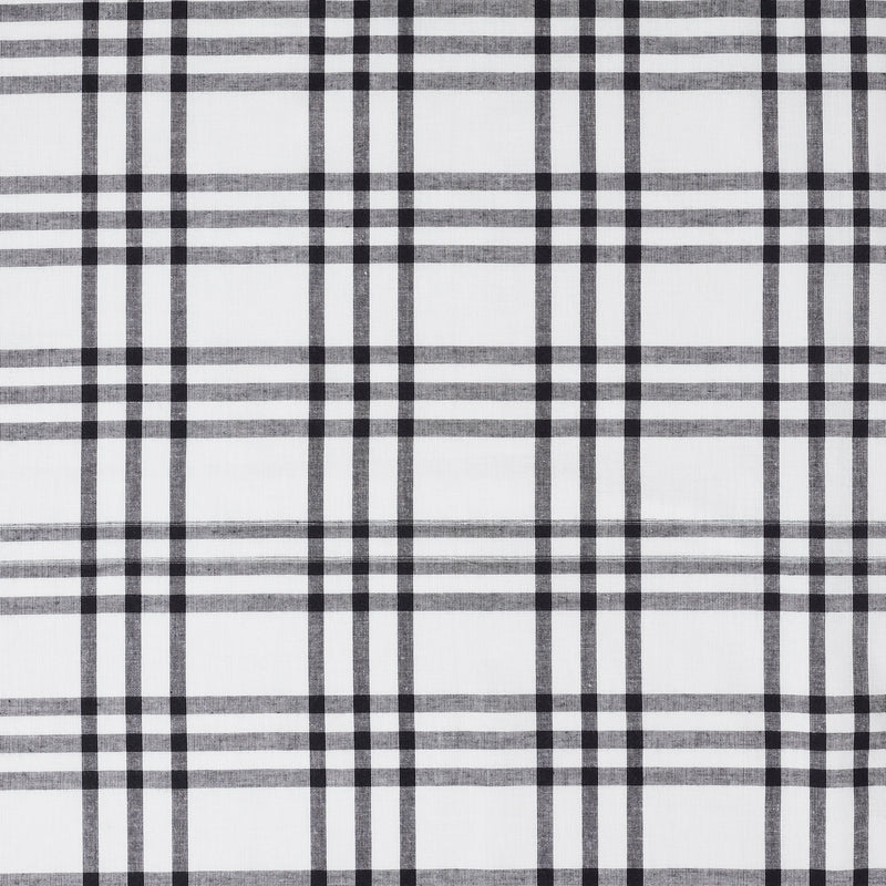Sawyer Mill Black Plaid Prairie Swag Set of 2 36x36x18