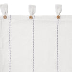 Stitched Burlap White Short Panel Set of 2 63x36
