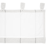 Stitched Burlap White Valance 16x60