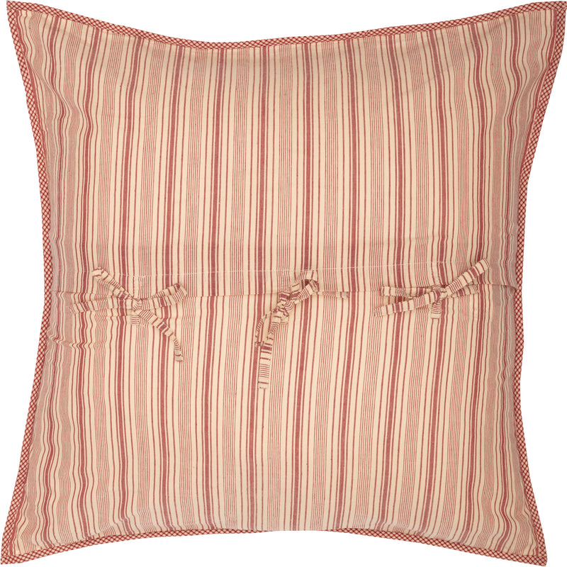 Sawyer Mill Red Quilted Euro Sham 26x26