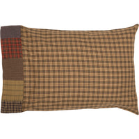 Cedar Ridge Standard Pillow Case with Block Border Set of 2 21x30