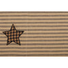 Farmhouse Star Standard Pillow Case w/Applique Star Set of 2 21x30