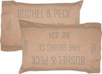 Grace Feed Sack Standard Pillow Case Set of 2 21x30