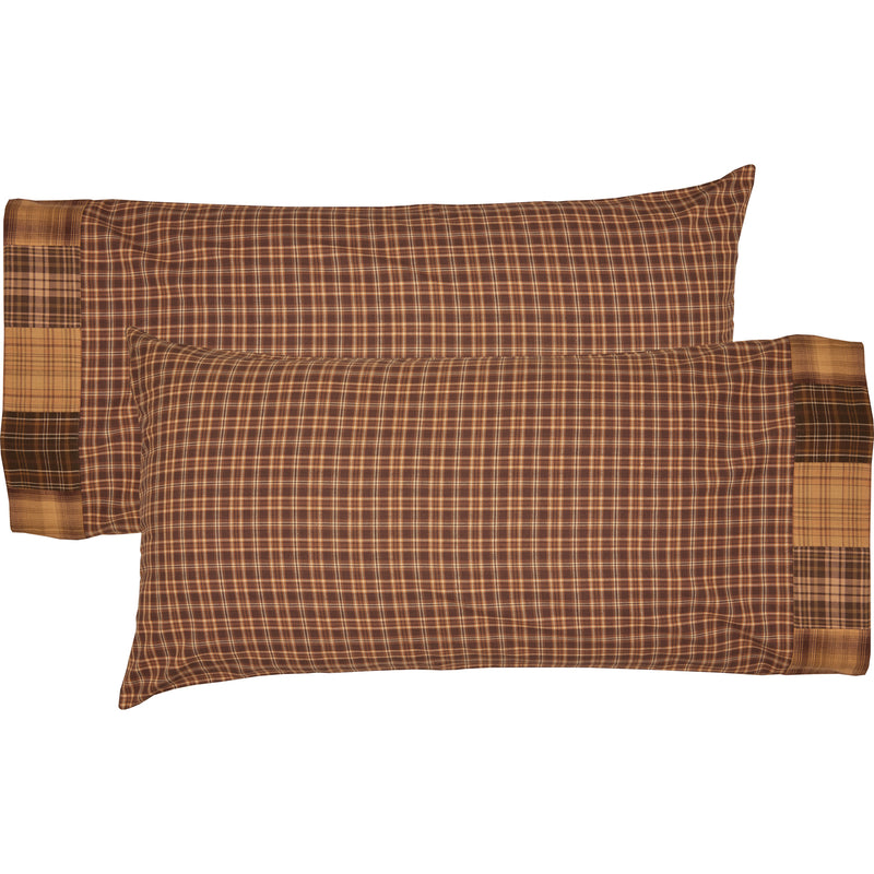 Prescott King Pillow Case Block Border Set of 2 21x40