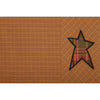 Stratton King Pillow Case w/Applique Star Set of 2 21x40