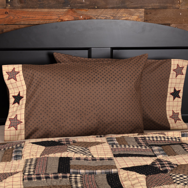 Bingham Star Standard Pillow Case Set of 2 21x30