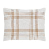 Wheat Plaid Standard Sham 21x27