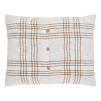 Wheat Plaid Standard Sham 21x27