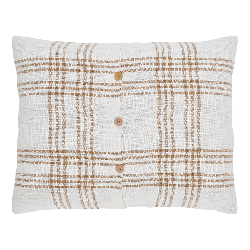 Wheat Plaid Standard Sham 21x27