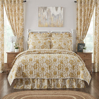 Dorset Gold Floral Quilted Collection