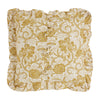 Dorset Gold Floral Fabric Euro Sham 26x26