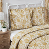 Dorset Gold Floral Quilted Collection