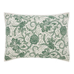 Dorset Green Floral Standard Sham 21x27