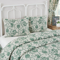 Dorset Green Floral Quilted Collection
