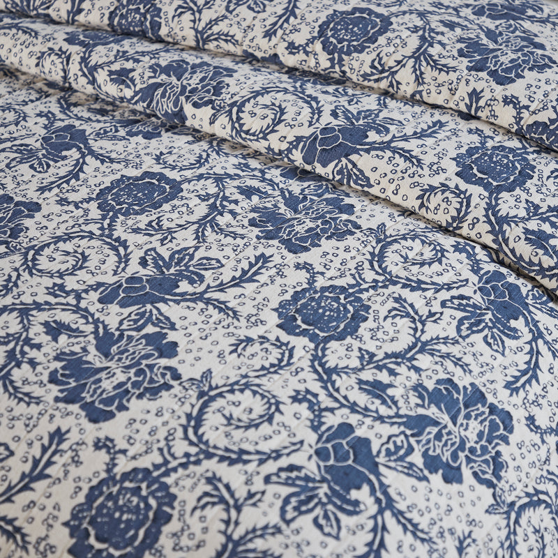 Dorset Navy Floral Quilted Collection