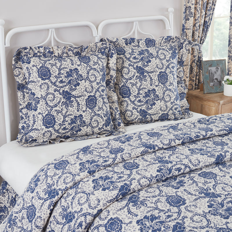 Dorset Navy Floral Quilted Collection