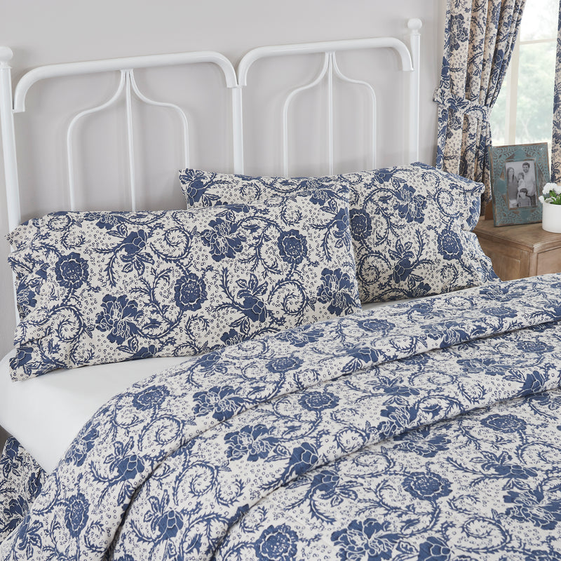 Dorset Navy Floral Quilted Collection