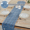 Celeste Blended Blue Indoor/Outdoor Runner Oval 12x72