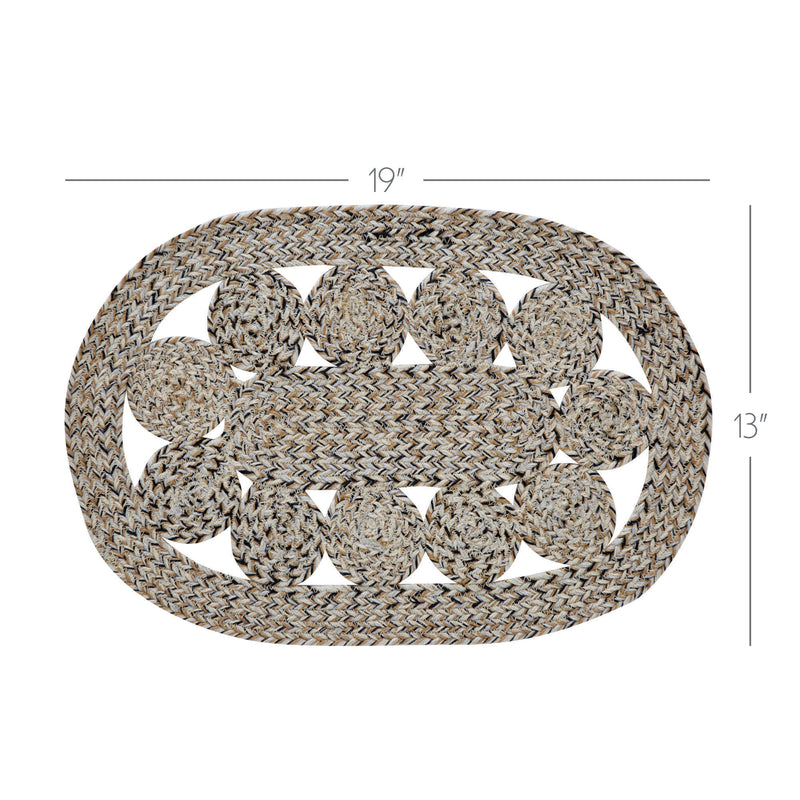 Celeste Blended Pebble Indoor/Outdoor Placemat 13x19