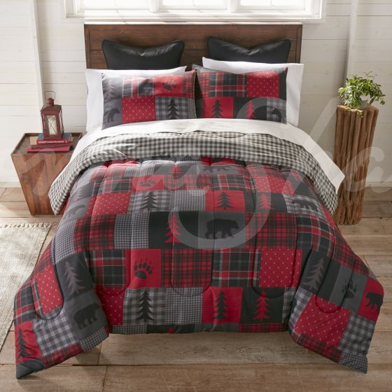 Red Forest Comforter Collection