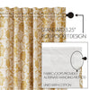 Dorset Gold Floral Shower Curtain 72x72