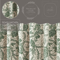 Dorset Green Floral Valance 16x72