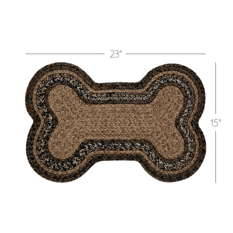 Espresso Indoor/Outdoor Medium Bone Rug 15x23