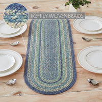 Jolie Jute Oval Runner 12x36