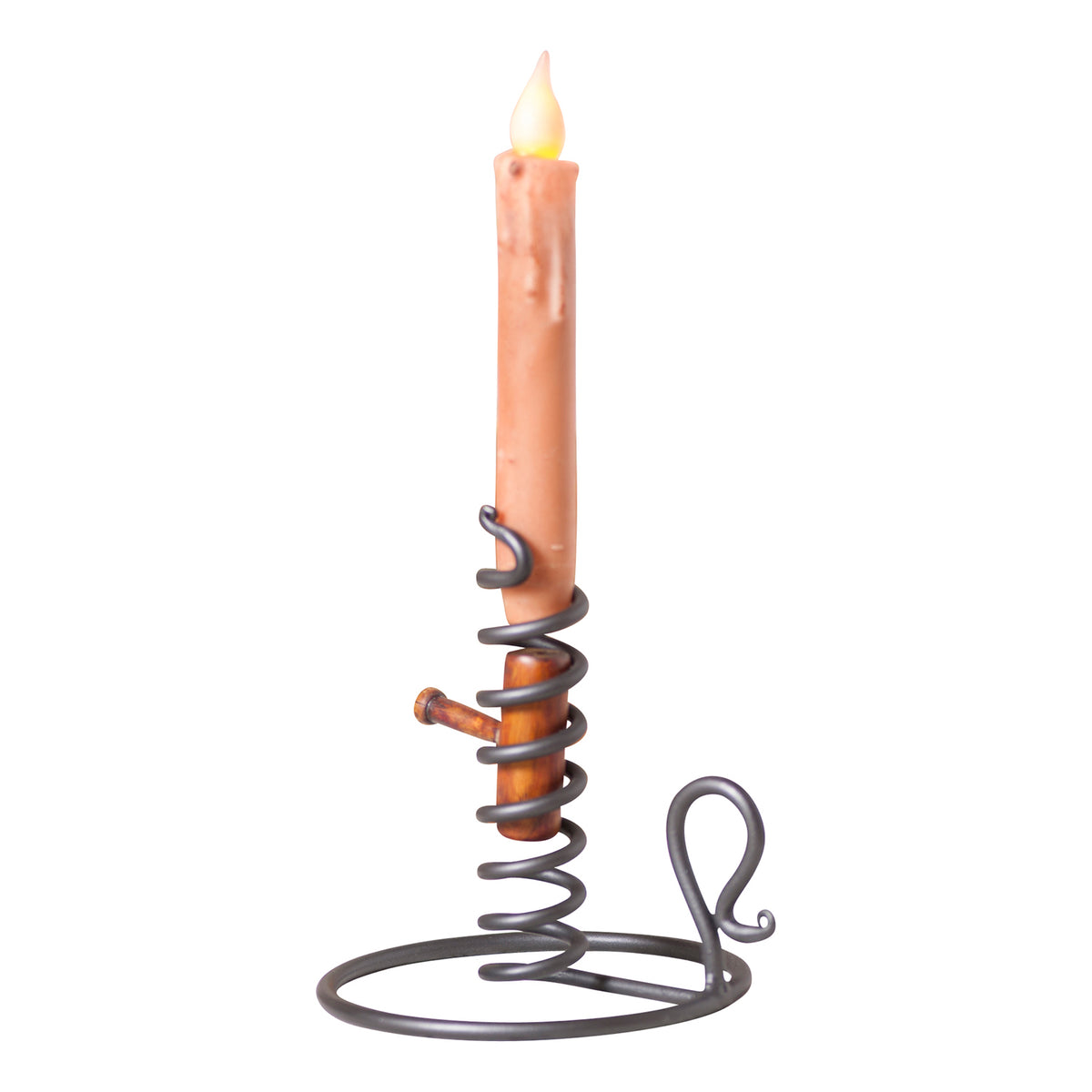 Courting Candle Stand in Smokey Black