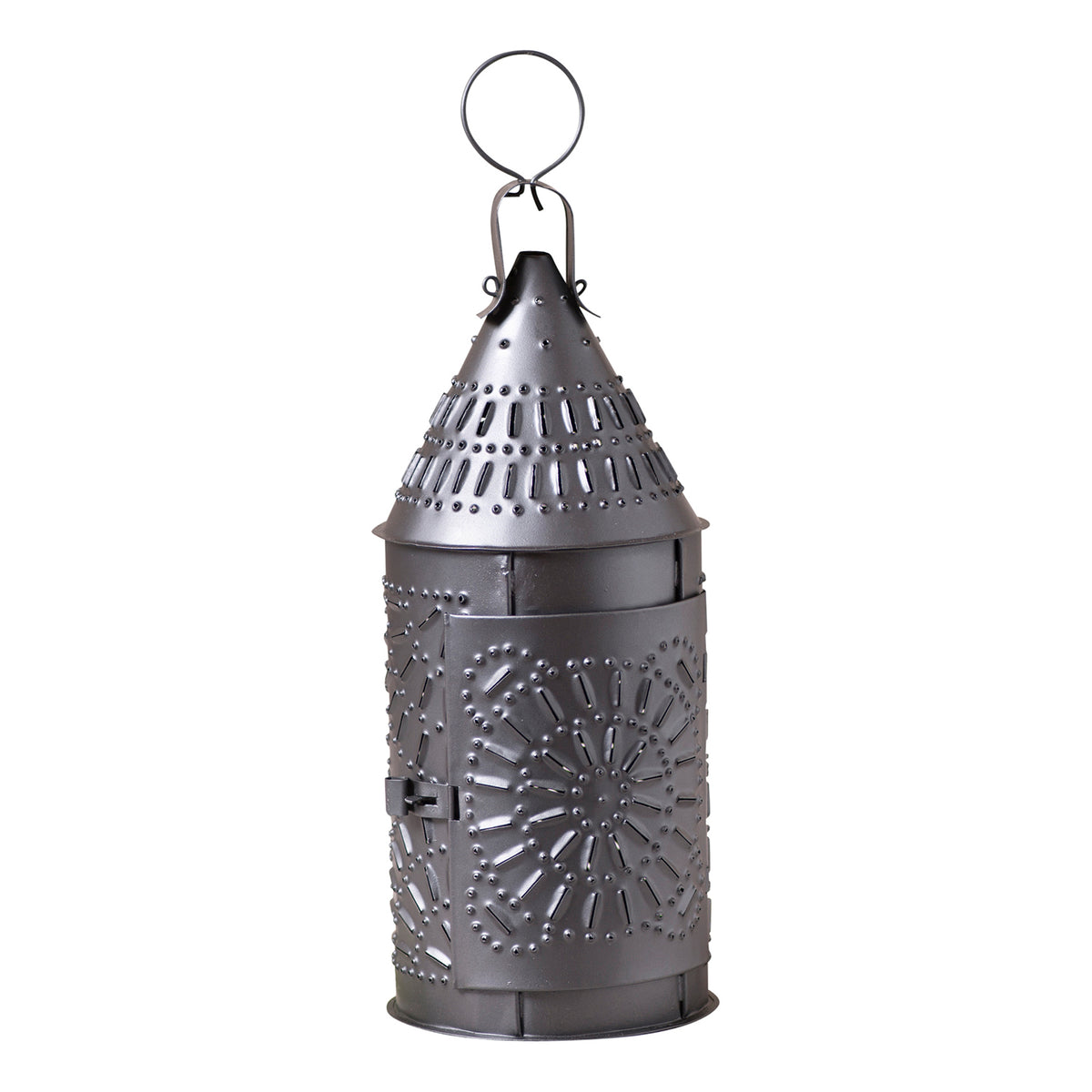 15-Inch Primitive Lantern in Smokey Black