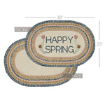 Kaila Happy Spring Jute Rug Oval w/ Pad 20x30