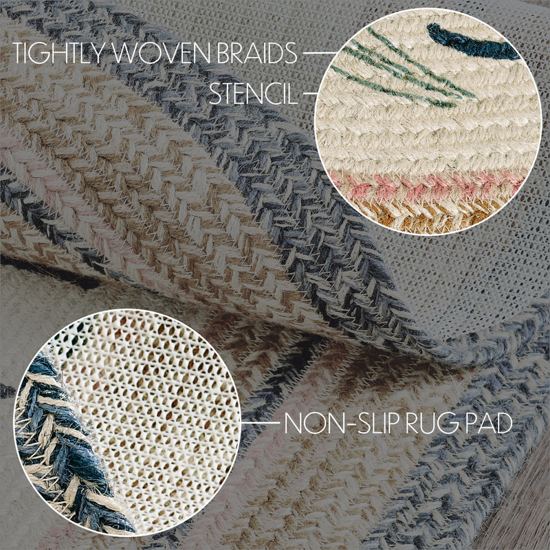 Kaila Happy Spring Jute Rug Oval w/ Pad 27x48
