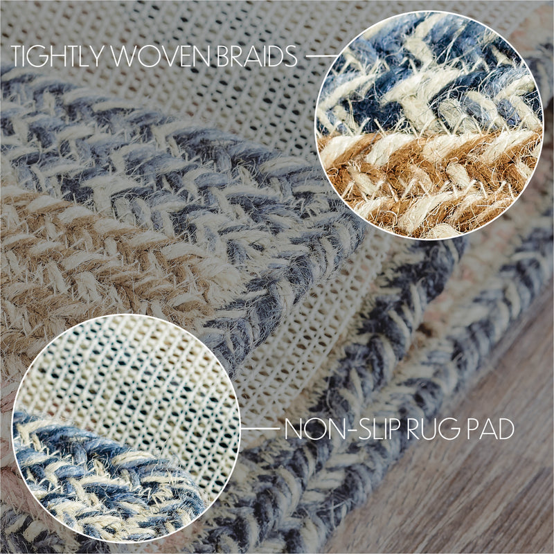 Kaila Jute Half Circle w/ Pad 19.5x36