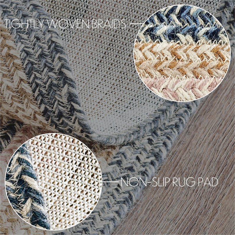 Kaila Jute Rug Oval w/ Pad 27x48