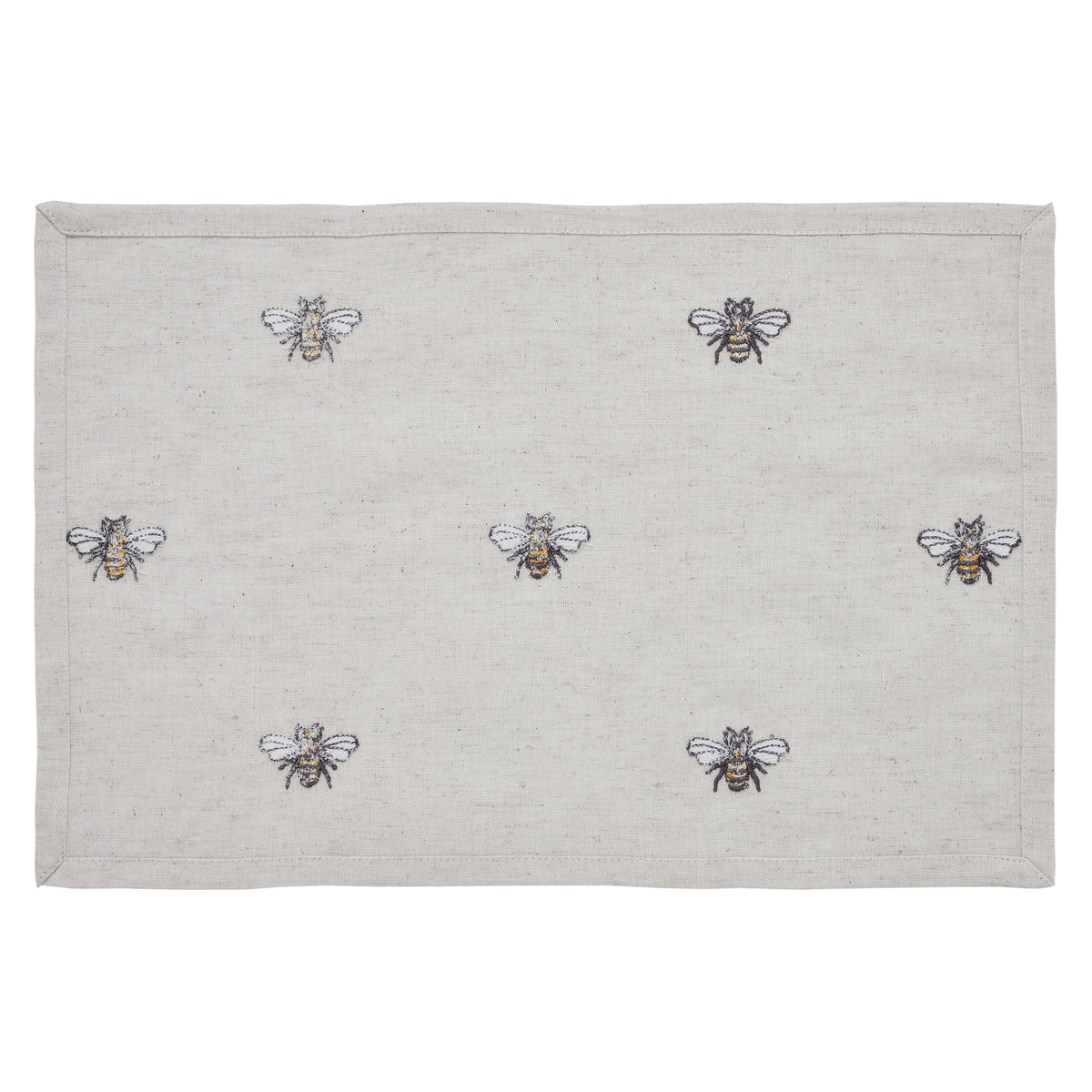 Embroidered Bee Placemat Set of 6 12x18