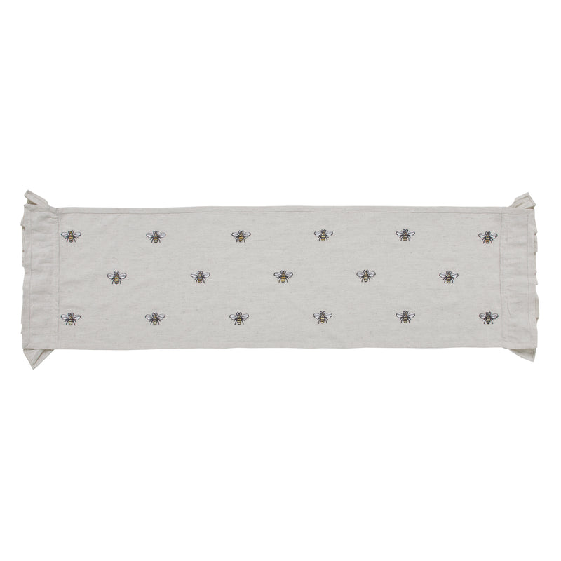 Embroidered Bee Runner 13x48