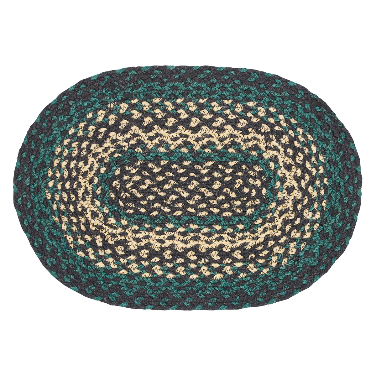 Pine Grove Jute Oval Placemat 10x15