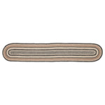 Sawyer Mill Charcoal Creme Jute Oval Runner 13x72