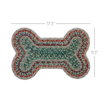 Multi Indoor/Outdoor Small Bone Rug 11.5x17.5