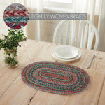 Multi Jute Oval Placemat 13x19