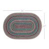 Multi Jute Rug Oval 24x36