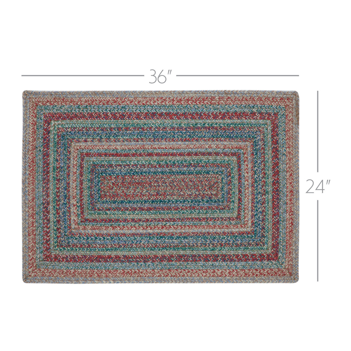 24x35 Rug Multi Jute Rug Rect 24x36 – Beth's Country Primitive Home Decor