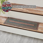 Multi Jute Stair Tread Rect Latex 8.5x27