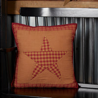 Ninepatch Star Quilted Pillow 16x16