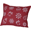 Snow Ornaments Pillow 14x18