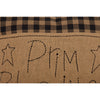 Black Check Prim Blessings Pillow 12x12