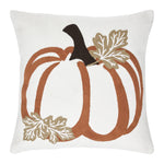 Wheat Plaid Pumpkin Pillow 18x18