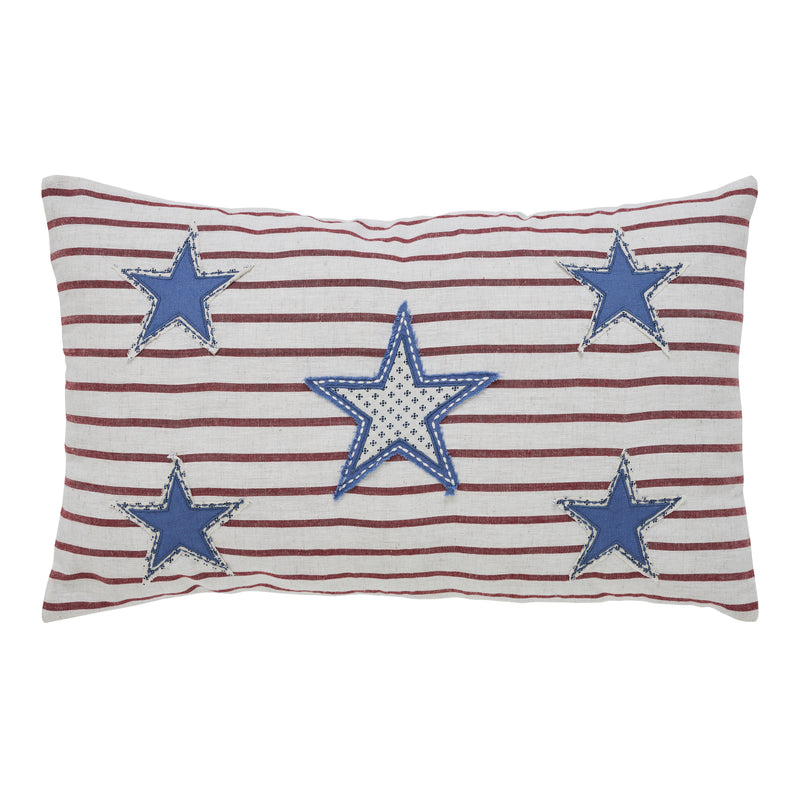 Celebration Star Applique Pillow 14x22